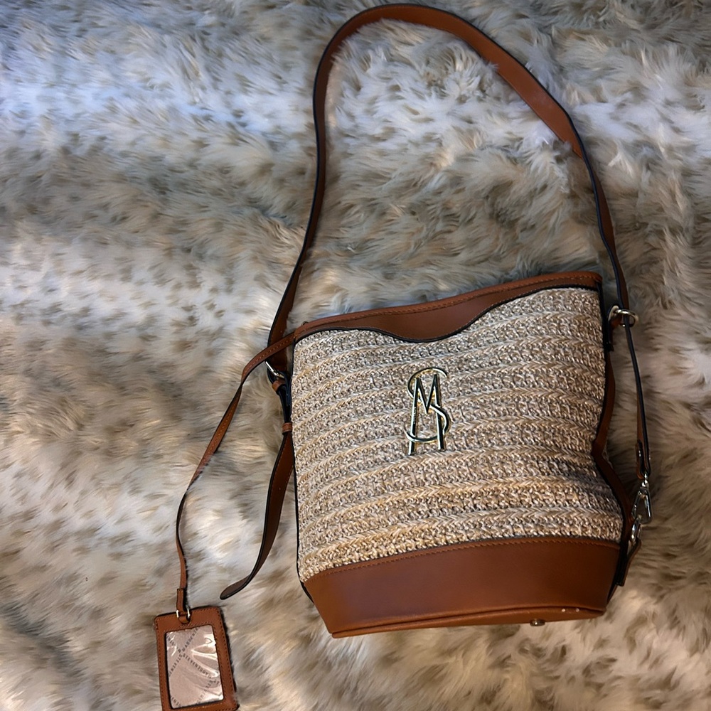 Steve Madden Tan and Cream Shoulder Bag